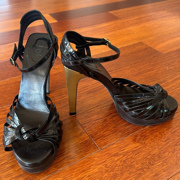 Chloe platform sandal heels SZ 38.5 (7.5) - Picture 1 of 5